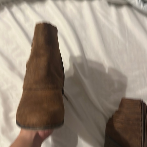 Fergalicious Brown Ankle Boots with Suede Finish